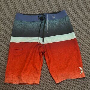 Hurley Phantom board shorts 29 red white blue